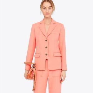 Tory Burch Double Weave Cotton Blazer